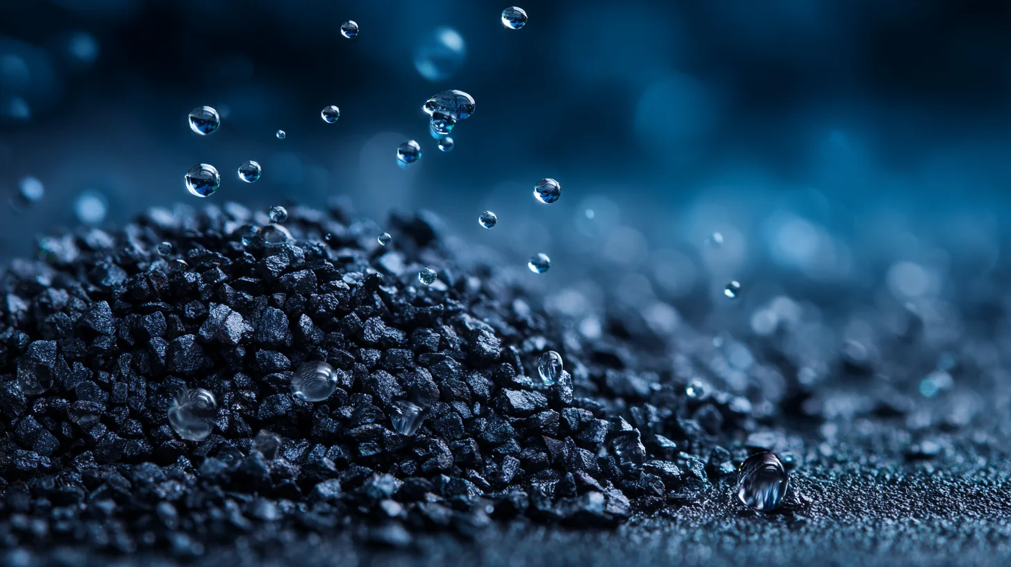 Activated carbon in close-up