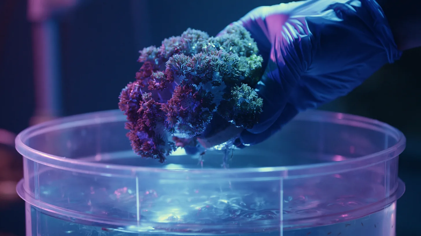 Coral dipping and quarantine protocol