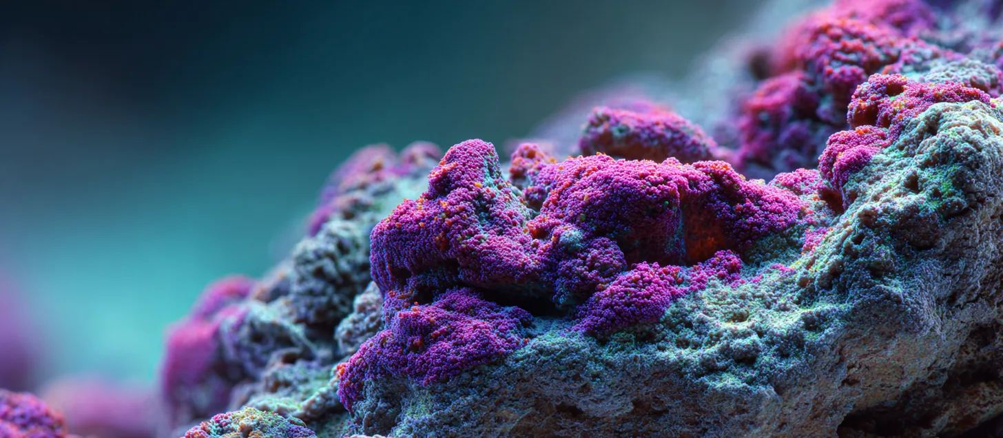 Coralline algae on reef rock