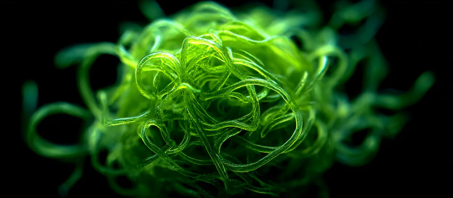 Chaetomorpha macroalgae in a refugium
