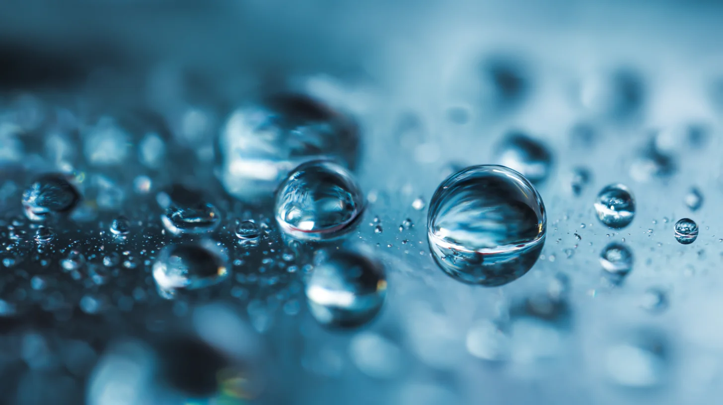 Pure water droplets